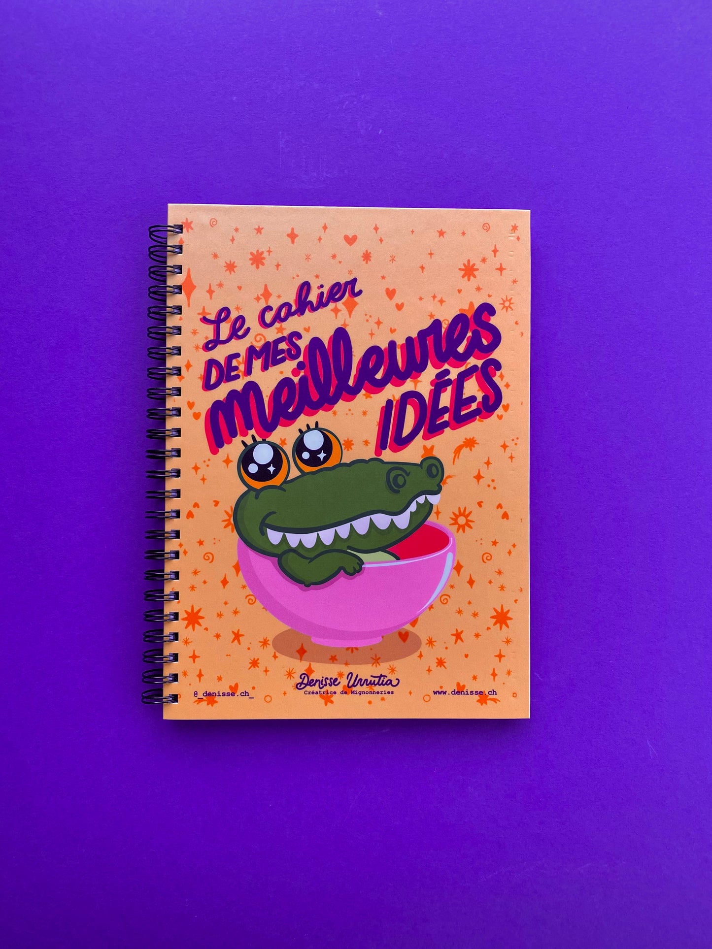 Cahier de notes A5 Croco