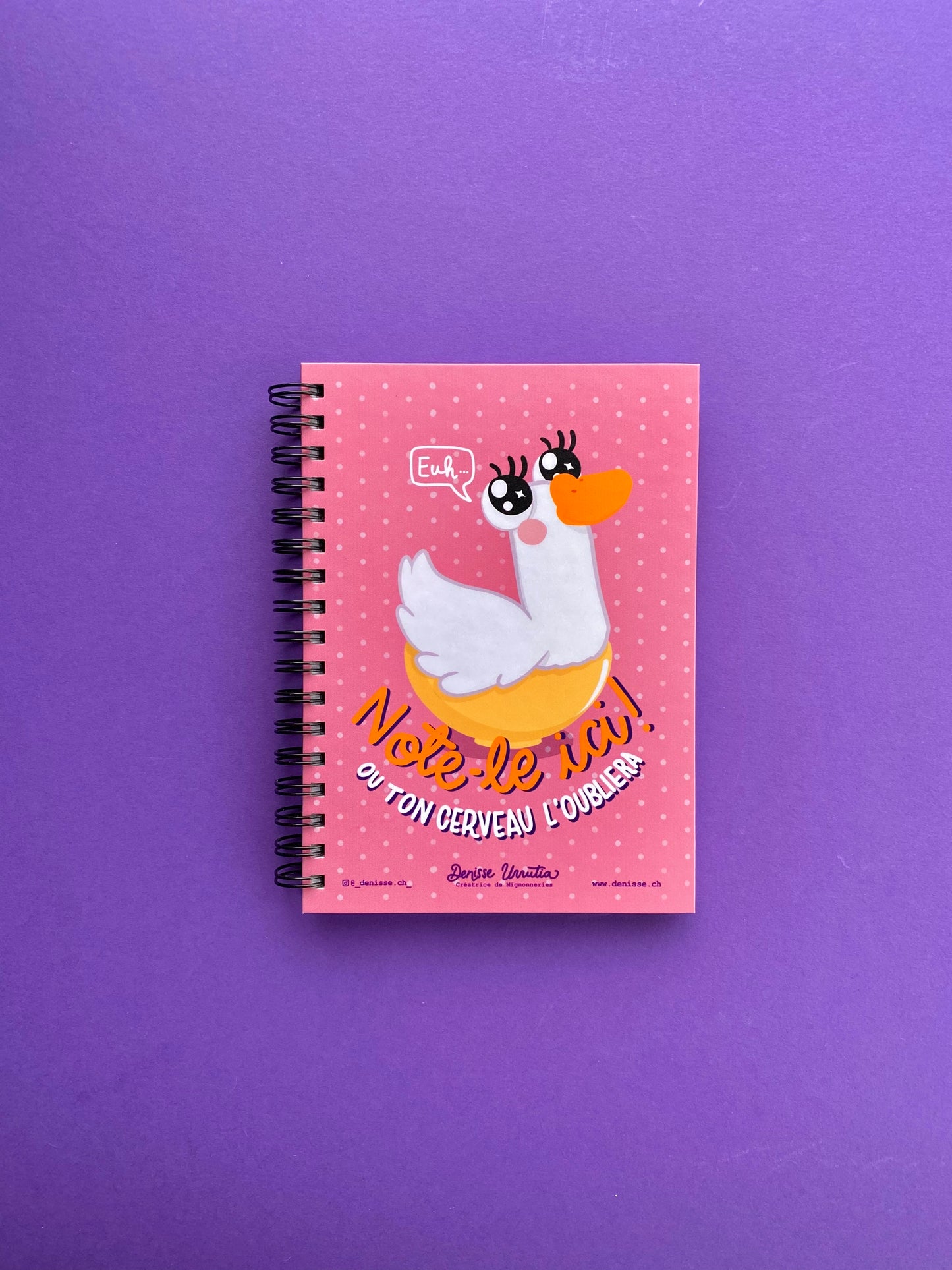 Cahier de notes Oie