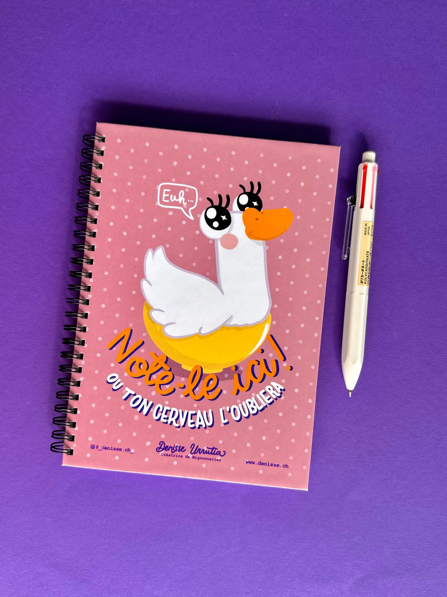 Cahier de notes Oie