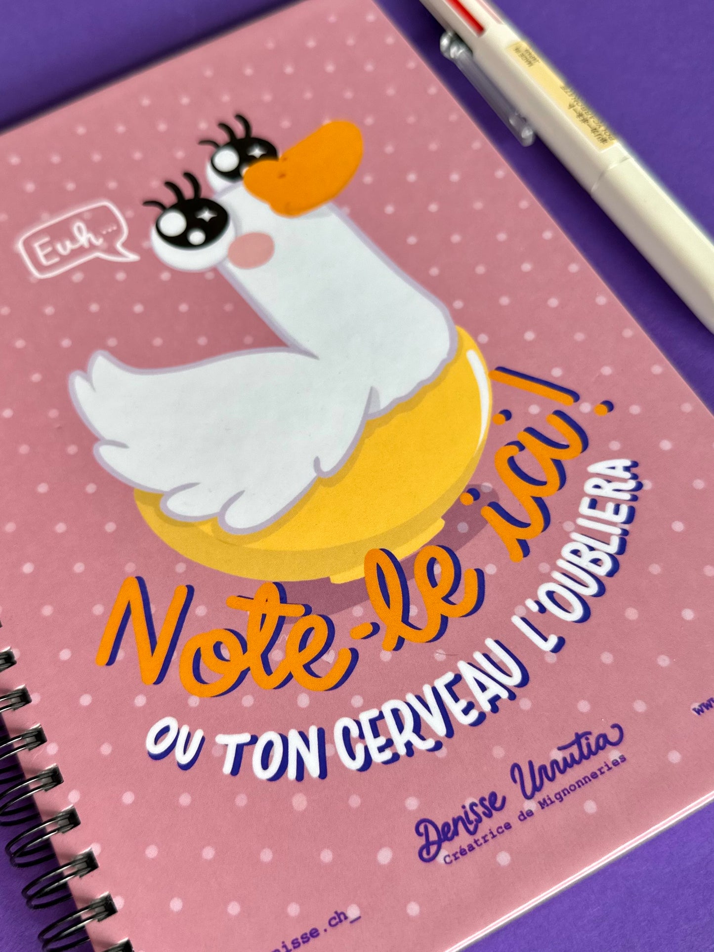 Cahier de notes Oie