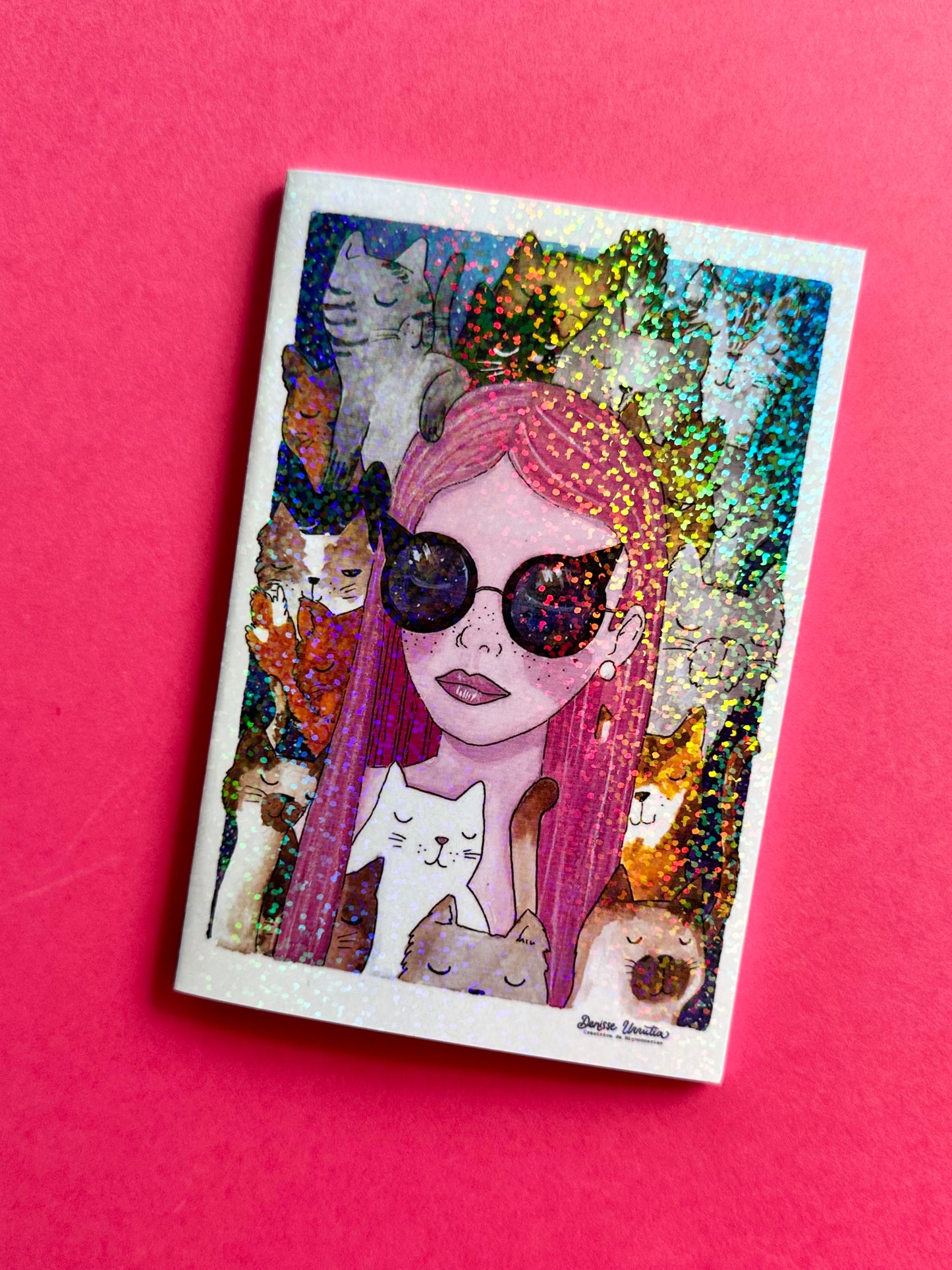 Carnets Pailleté A6 en 4 designs differents