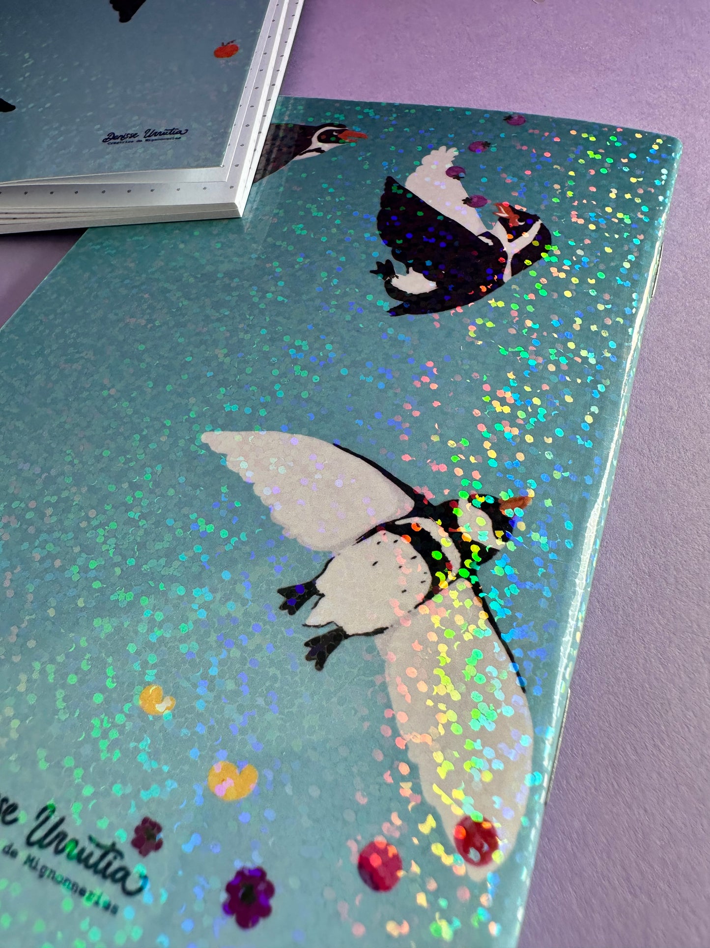 Carnets Pailleté A6 en 4 designs differents