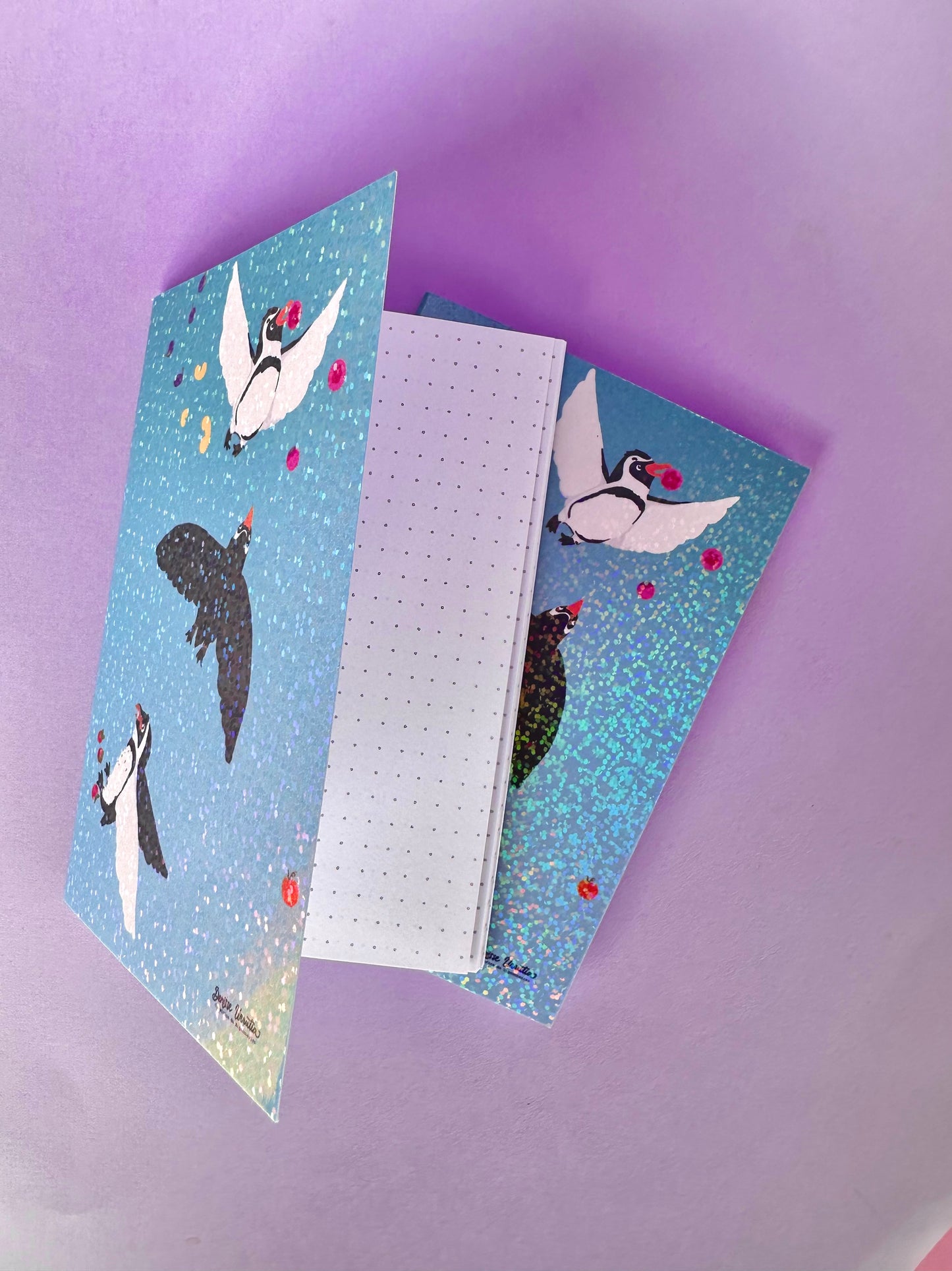 Carnets Pailleté A6 en 4 designs differents