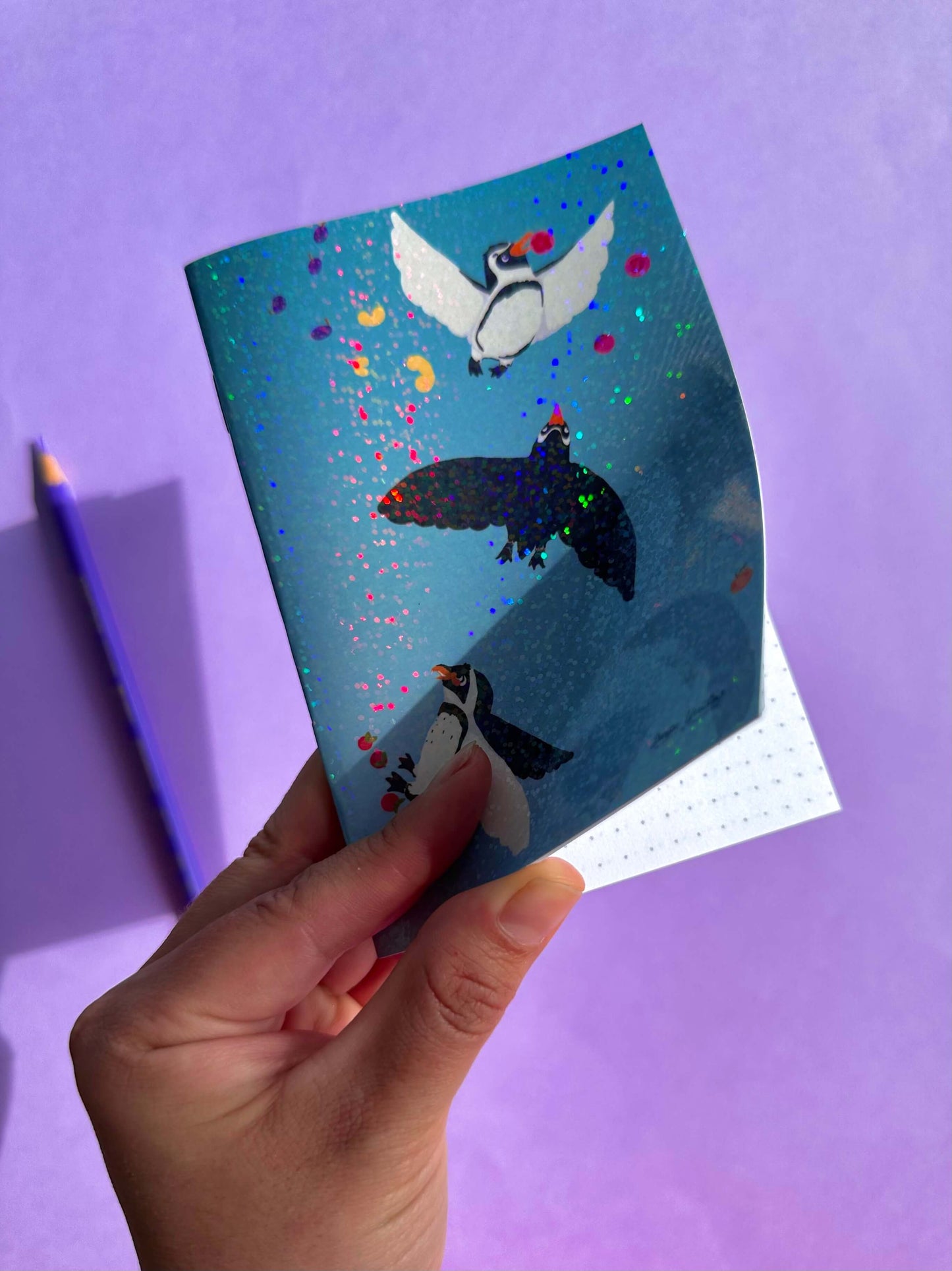 Carnets Pailleté A6 en 4 designs differents