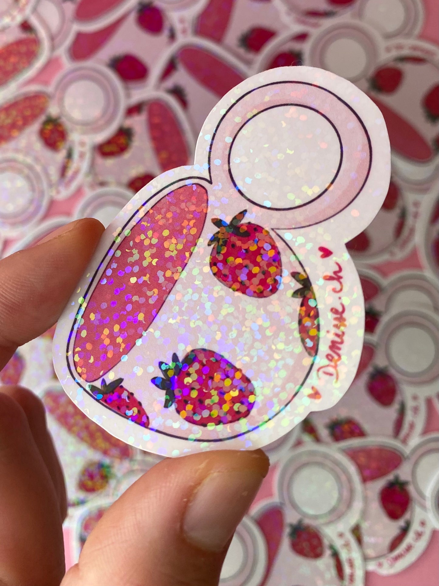 Sticker Tasse Fraises Sticker