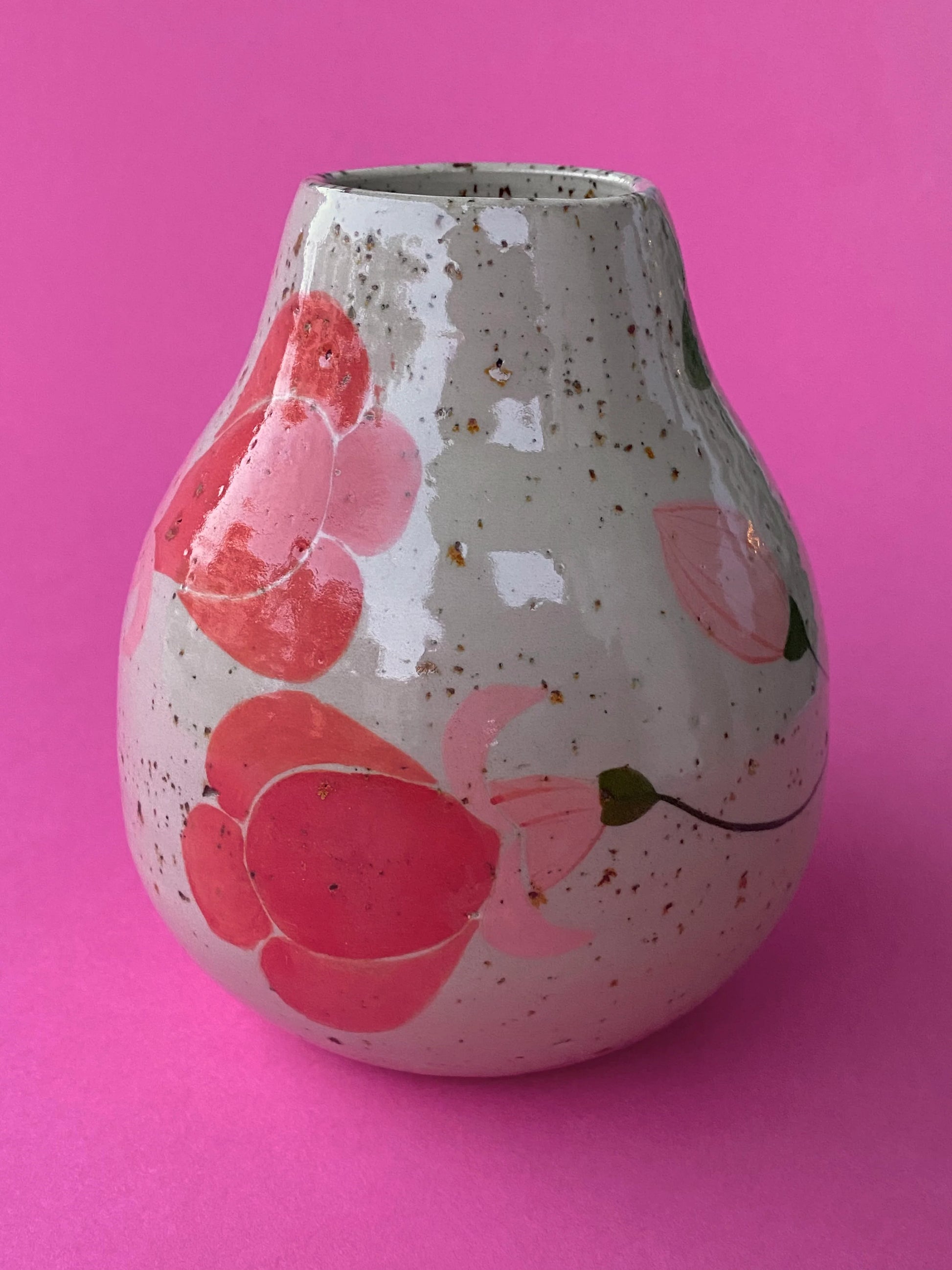 Vase pyrite aux fleurs, vue 3